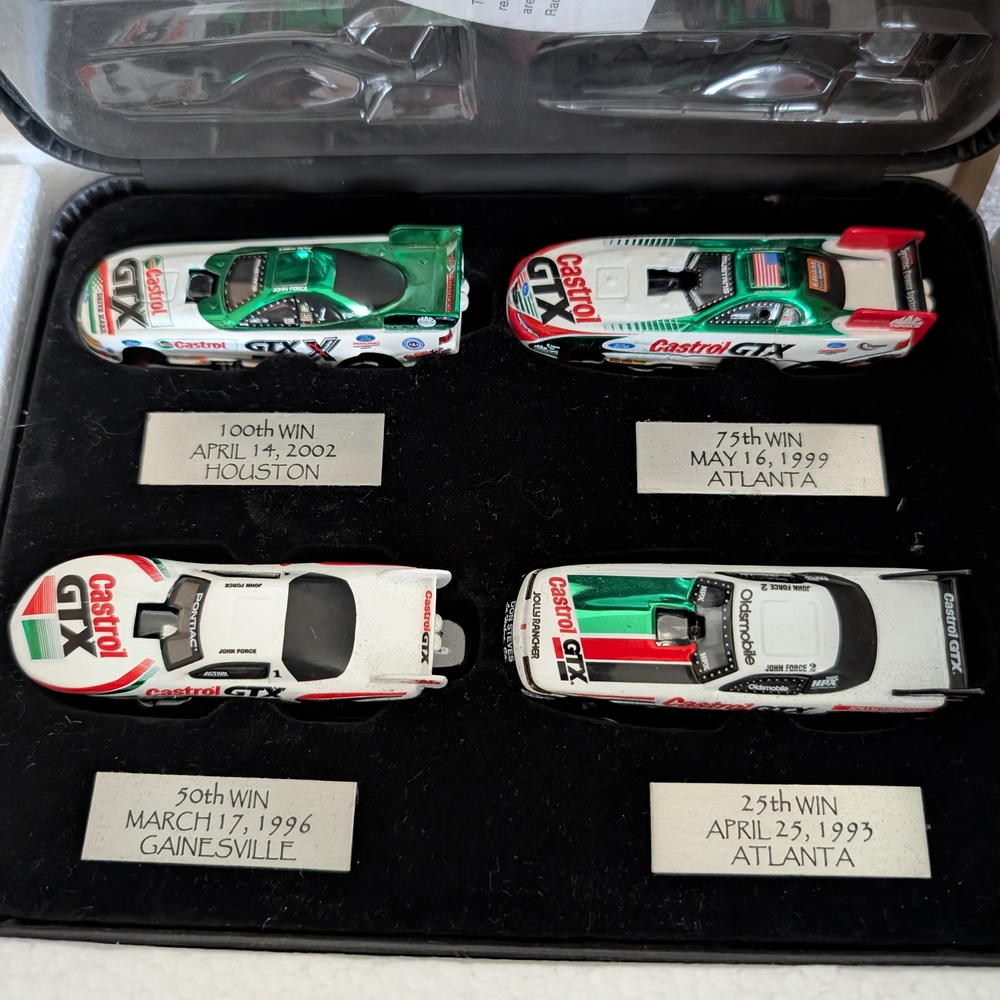 John Force Milestone Collectors Set (25th, 50th, 75th and 100th Win.
